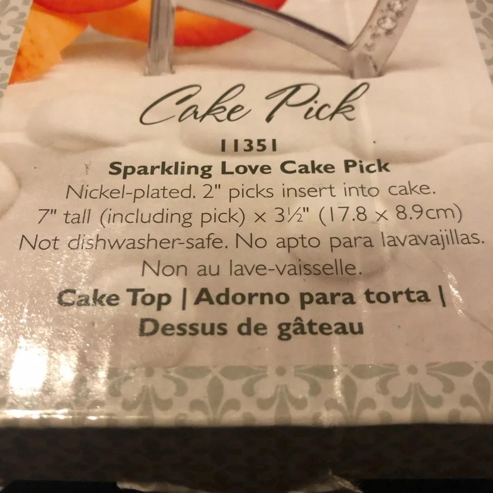🌺New🌺 Double Heart Cake Pick